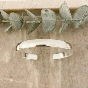925 Sterling Silver Chunky Bangle Bracelet Classic Sterling Silver Bangle